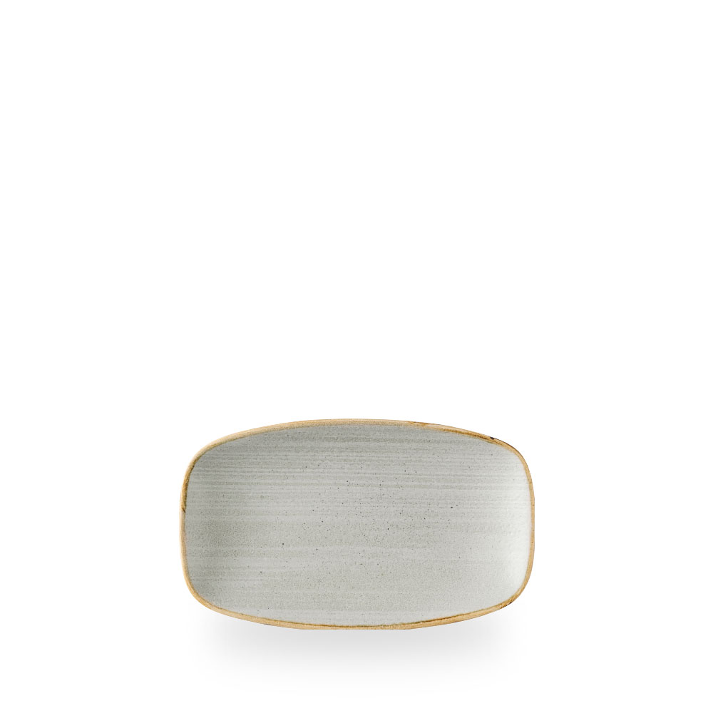 Churchill Stonecast Raw Grey Platte Oblong Rechteckig 20 x 12,1 cm