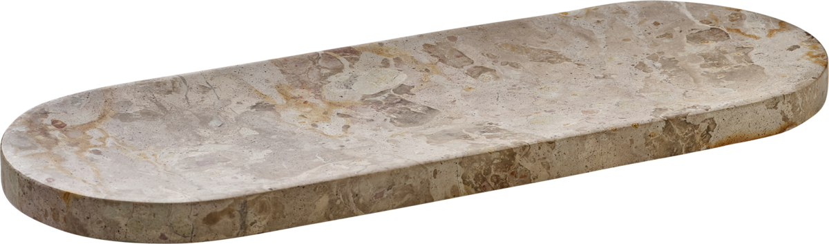 Spotlights - Platte oval beige 32x12cm