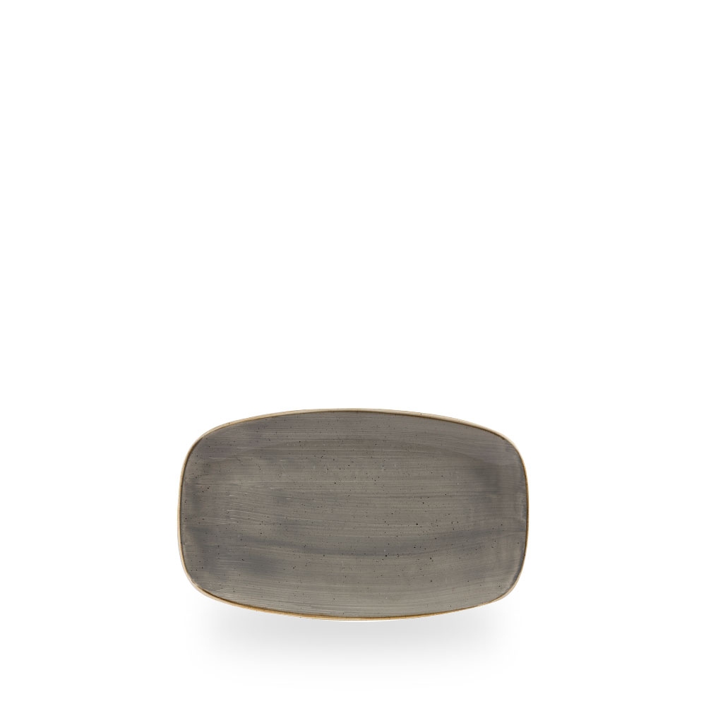 Churchill Stonecast Grey Oblong Chefs Platte 20 x 12.1 cm
