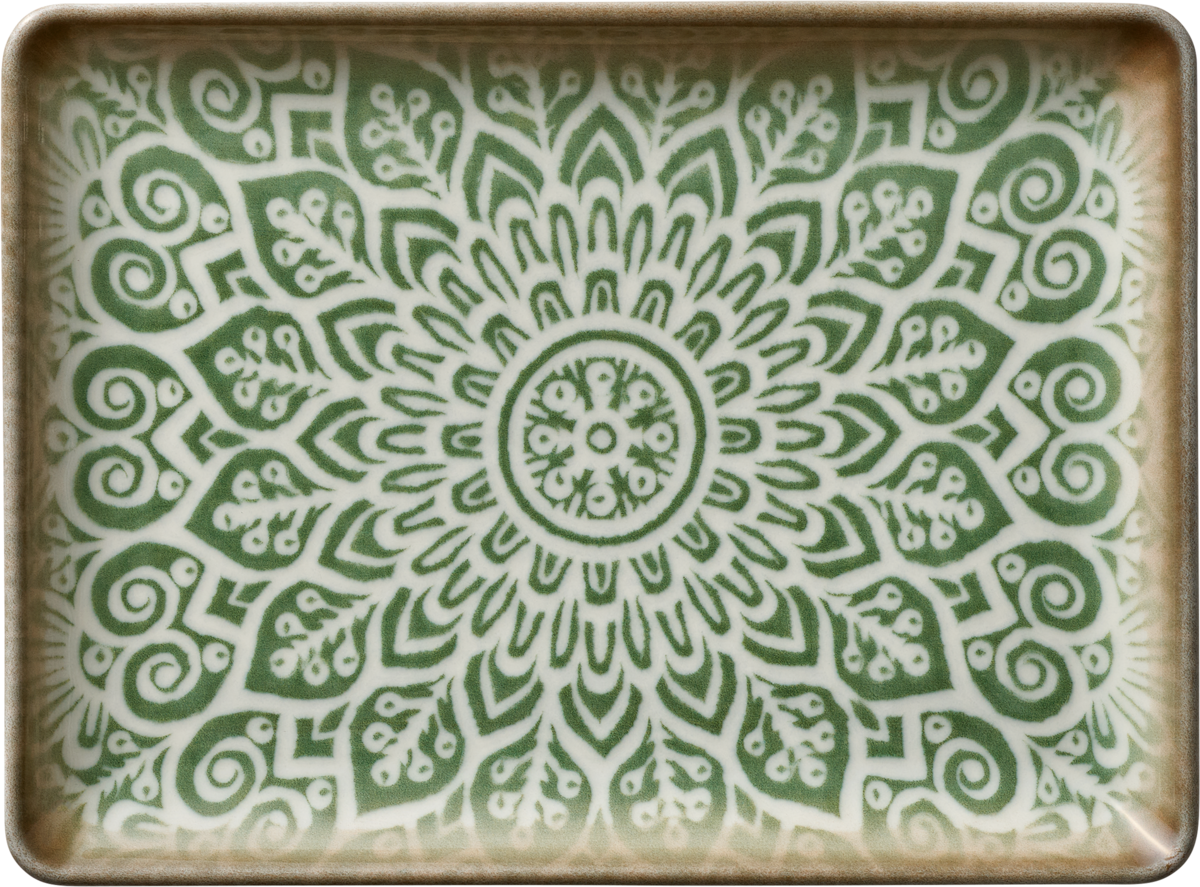 Soulmate - Platte rechteckig jade 23x17cm