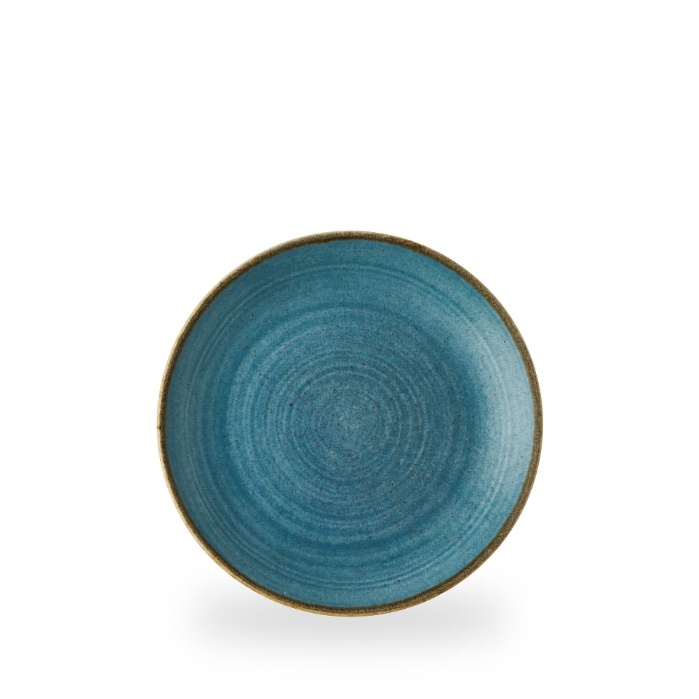 Churchill Stonecast Raw Teal Teller Flach Coup 21,7 cm