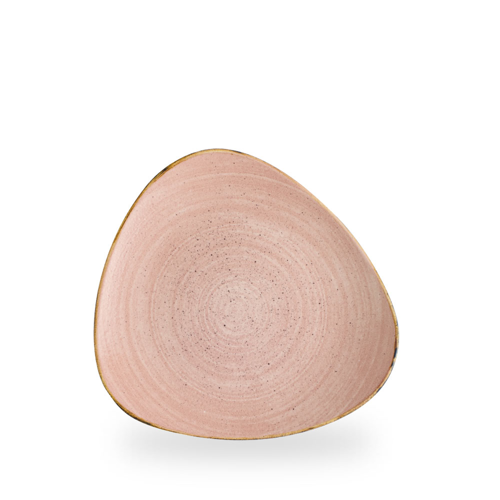 Churchill Stonecast Raw Terracotta Teller Flach Dreieckig 22,9 cm