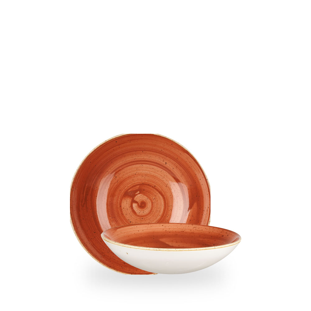 Churchill Stonecast Spiced Orange Schale Tief Coup 18,2 cm