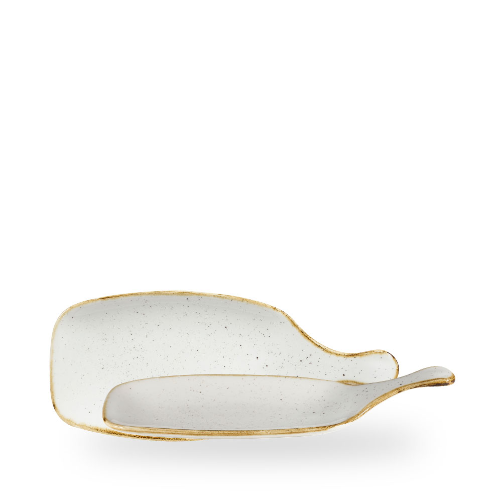 Churchill Stonecast Barley White Platte Mit Griff 29 x 21.1 cm