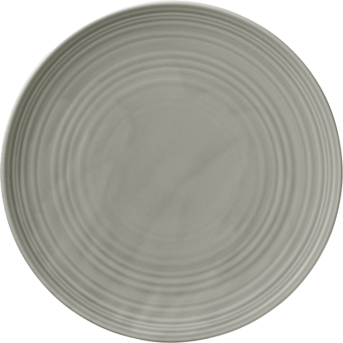 Country House - Teller flach rund coup Struktur GRAY 17cm