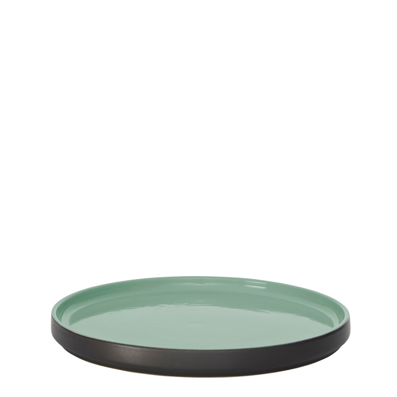 Style Lights - Teller flach GEO grün Ø 22 cm