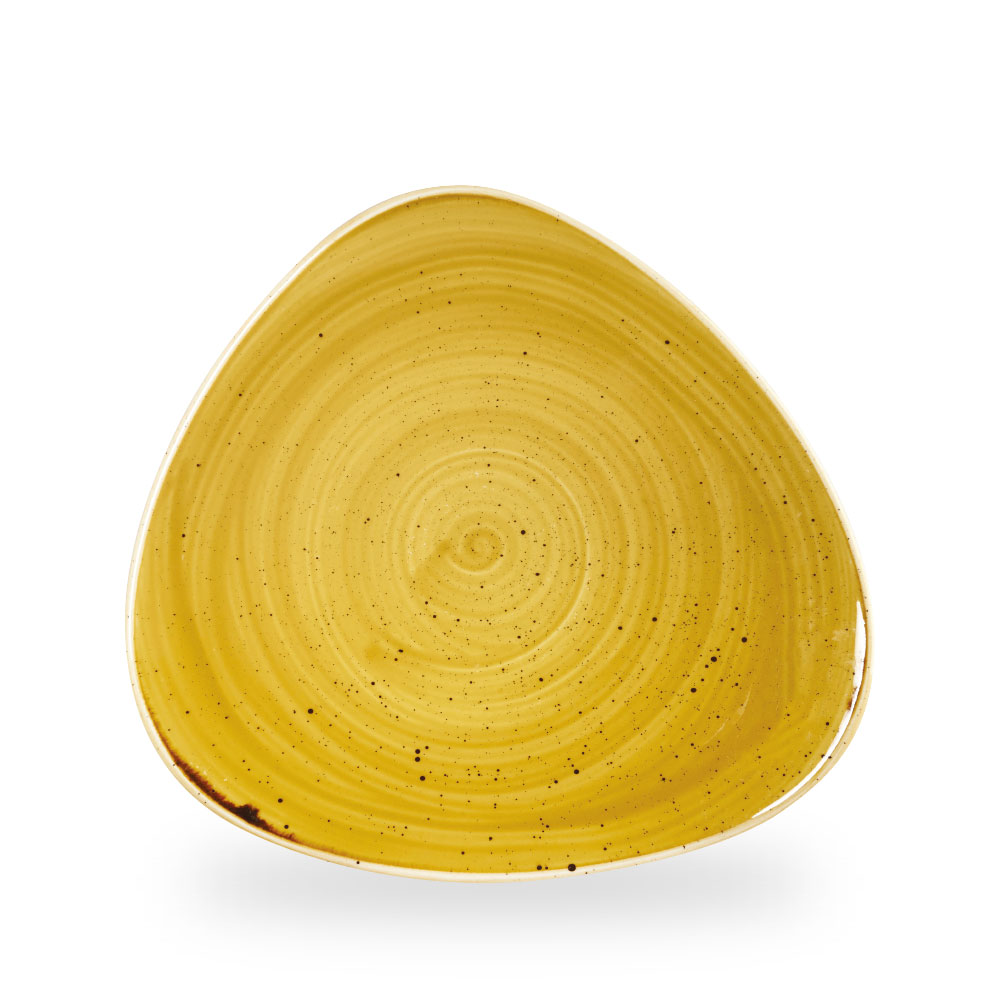 Churchill Stonecast Mustard Teller Dreieckig 31,1 cm