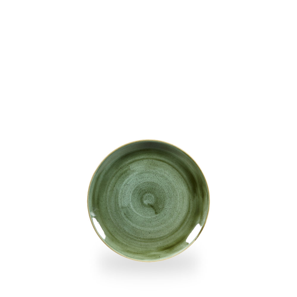 Churchill Stonecast Samphire Green Teller Flach Coup 16,5 cm