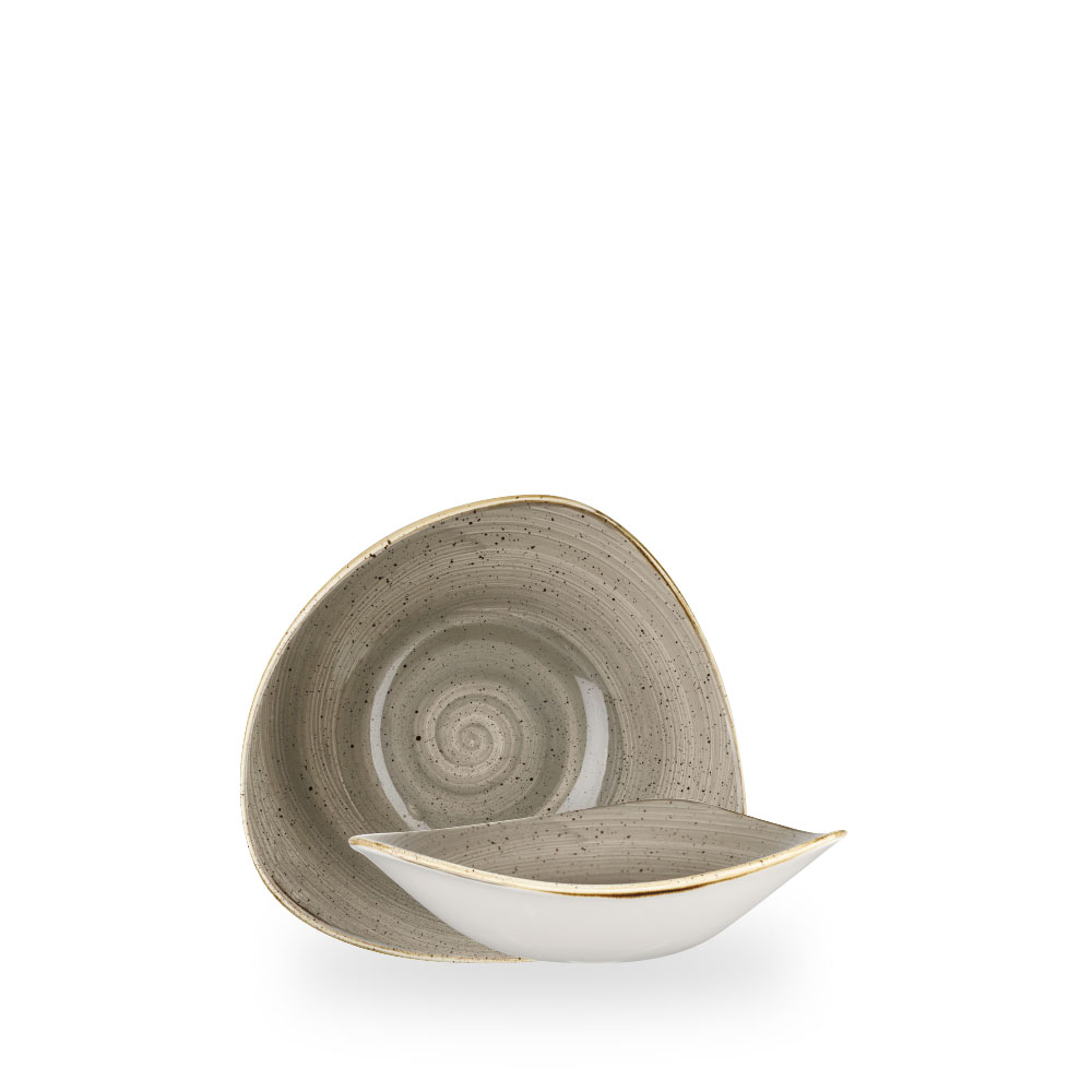 Churchill Stonecast Grey Bowl Dreieck.18,5 cm, 37Cl