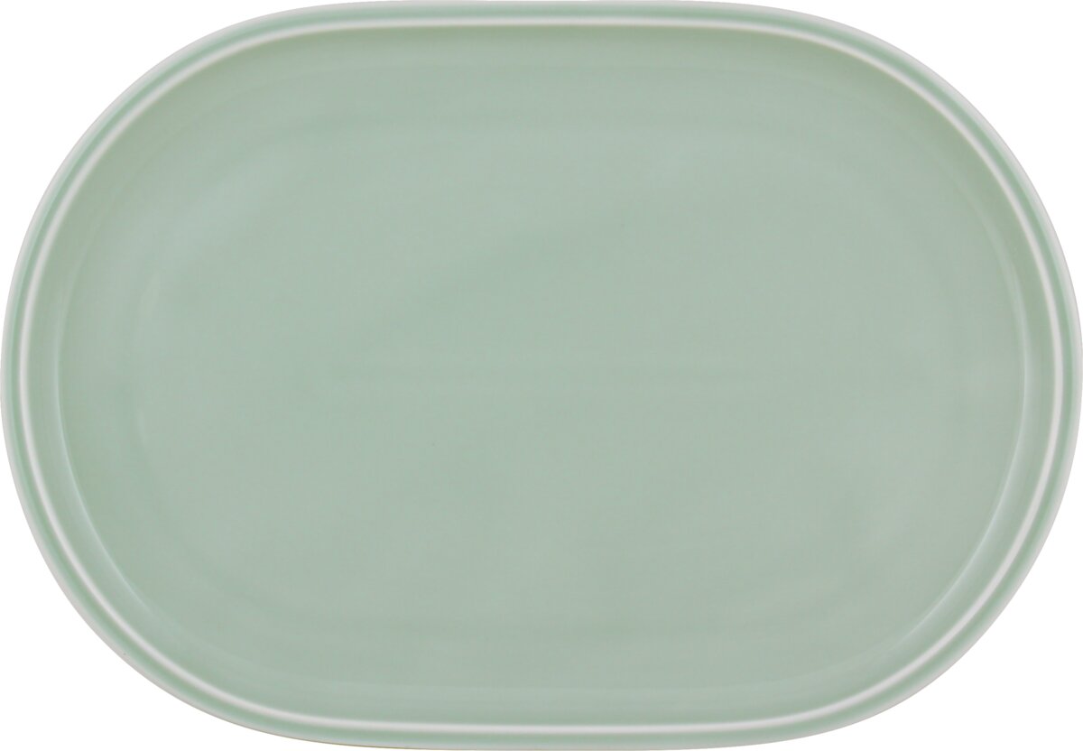 Shiro Glaze Frost - Platte oval coup, 30 x 19 cm