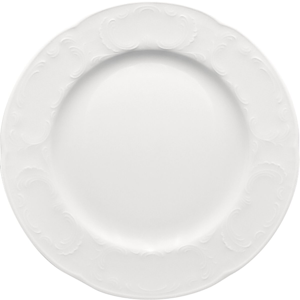 Mozart - Teller flach rund Fahne Relief, 16 cm