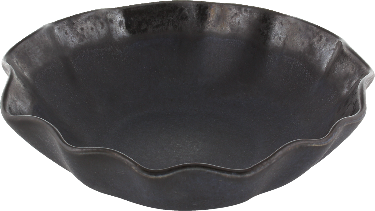 Nami - Teller tief rund ebony 22cm