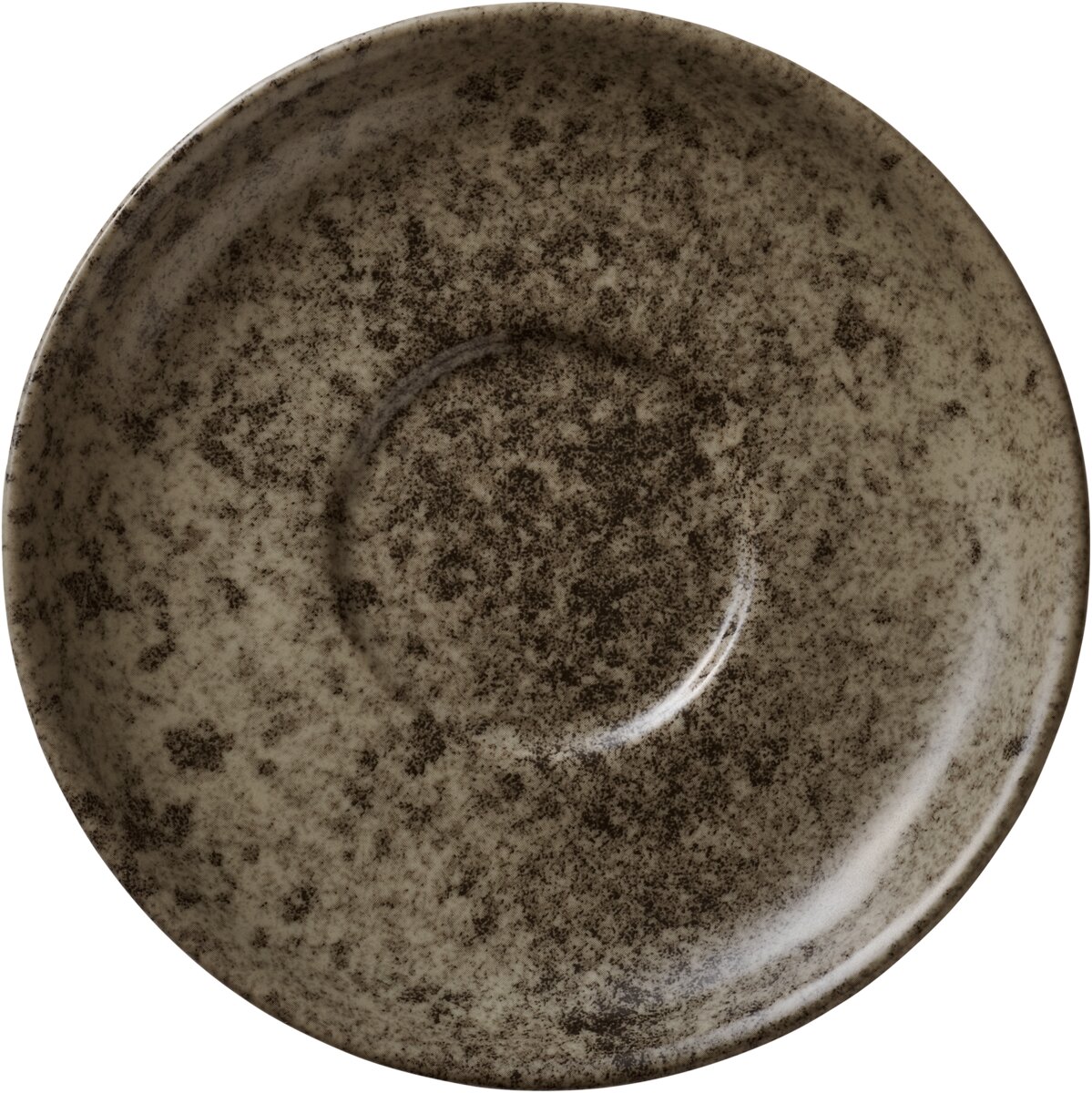 Sandstone Dark Brown - Kombi-Untertasse rund, 16 cm