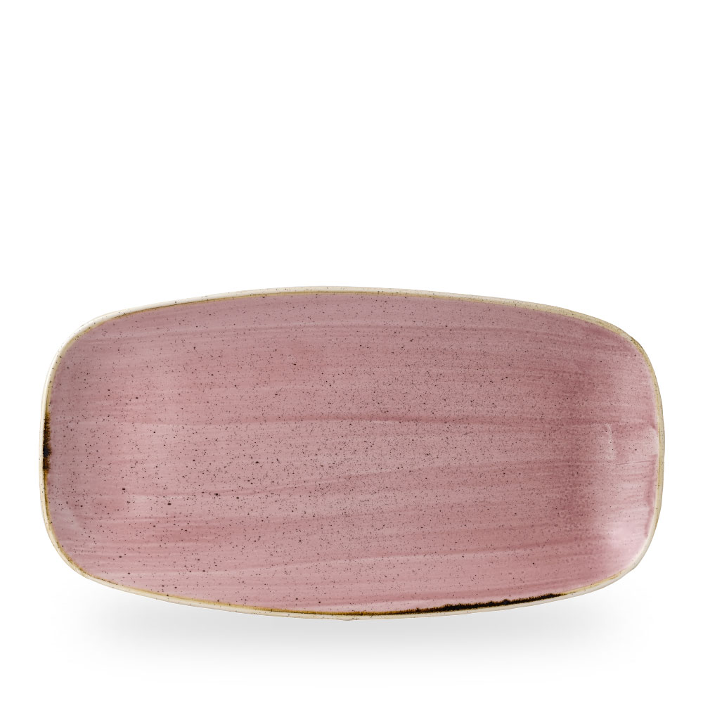 Churchill Stonecast Petal Pink Chefs Oblong Platte 35.5 x 18.9 cm