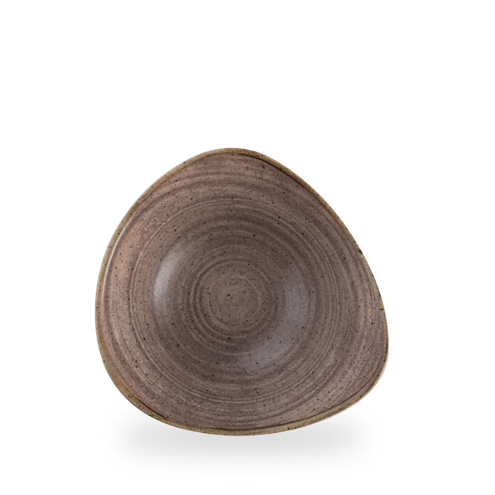 Churchill Stonecast Raw Brown Teller Dreieckig 22,9 cm 