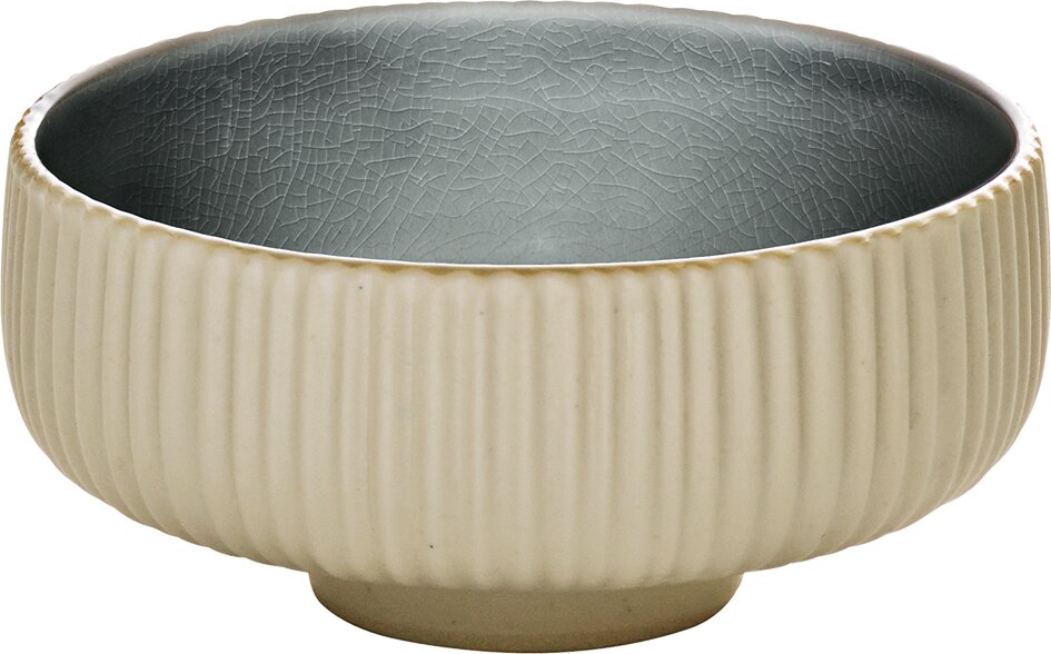 Nara Grey - Schälchen rund Relief, grau, 8 cm, 0.12 ltr.