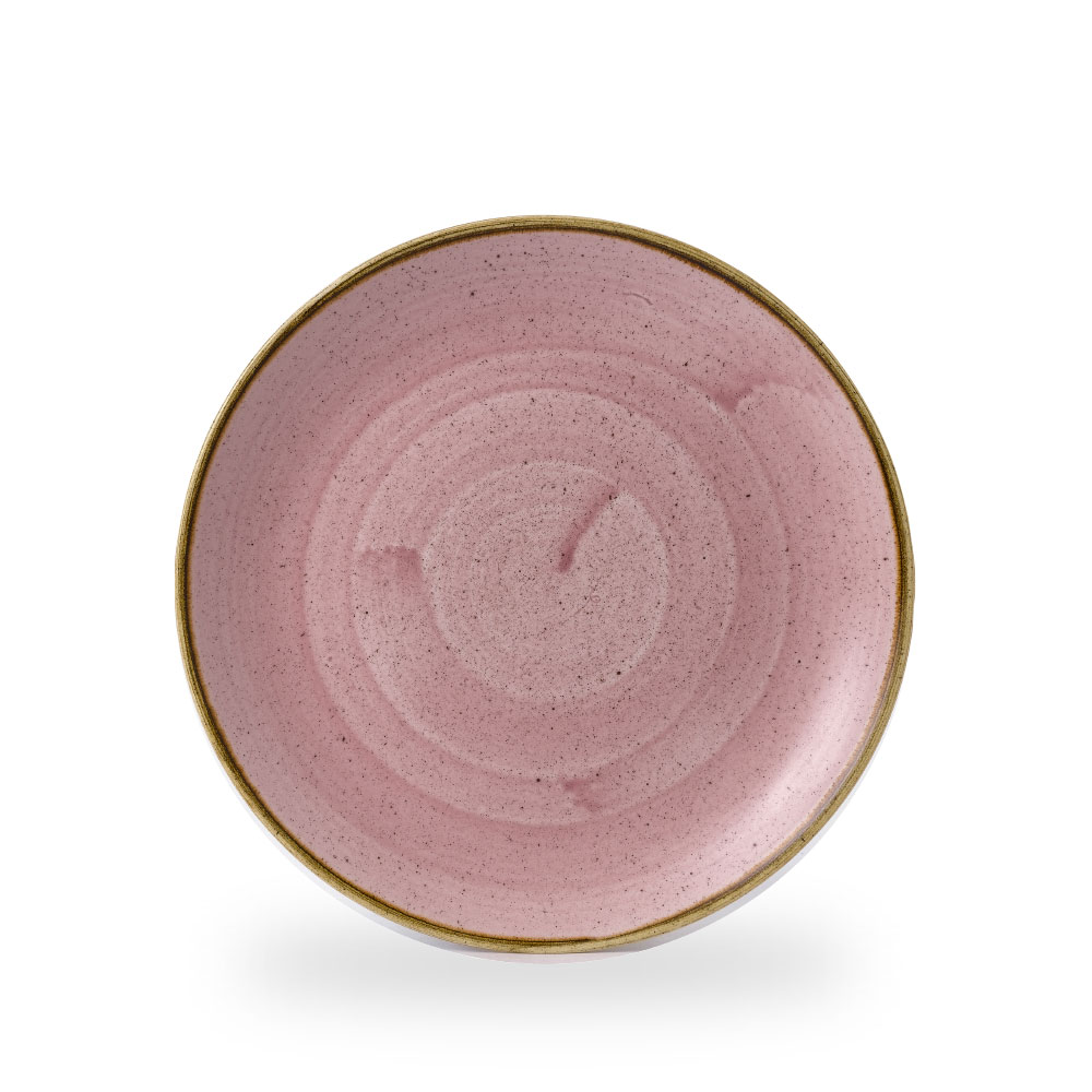 Churchill Stonecast Petal Pink Teller Flach Coup 23 cm