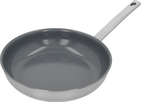 Bratpfanne mit Ceraforce Antihaftbeschichtung, 24 cm, 18/10 Edelstahl, rund