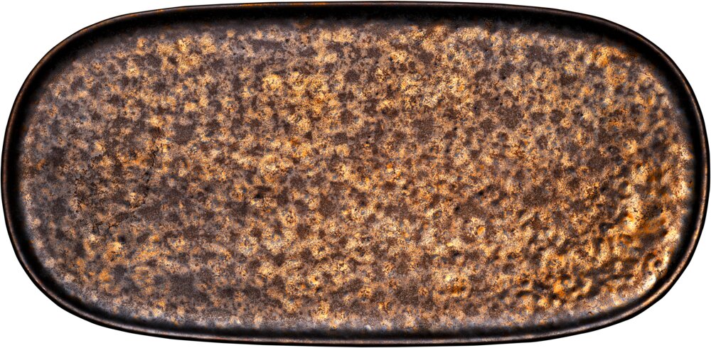 Nivo Metallic - Platte flach coup 30 x 15 cm
