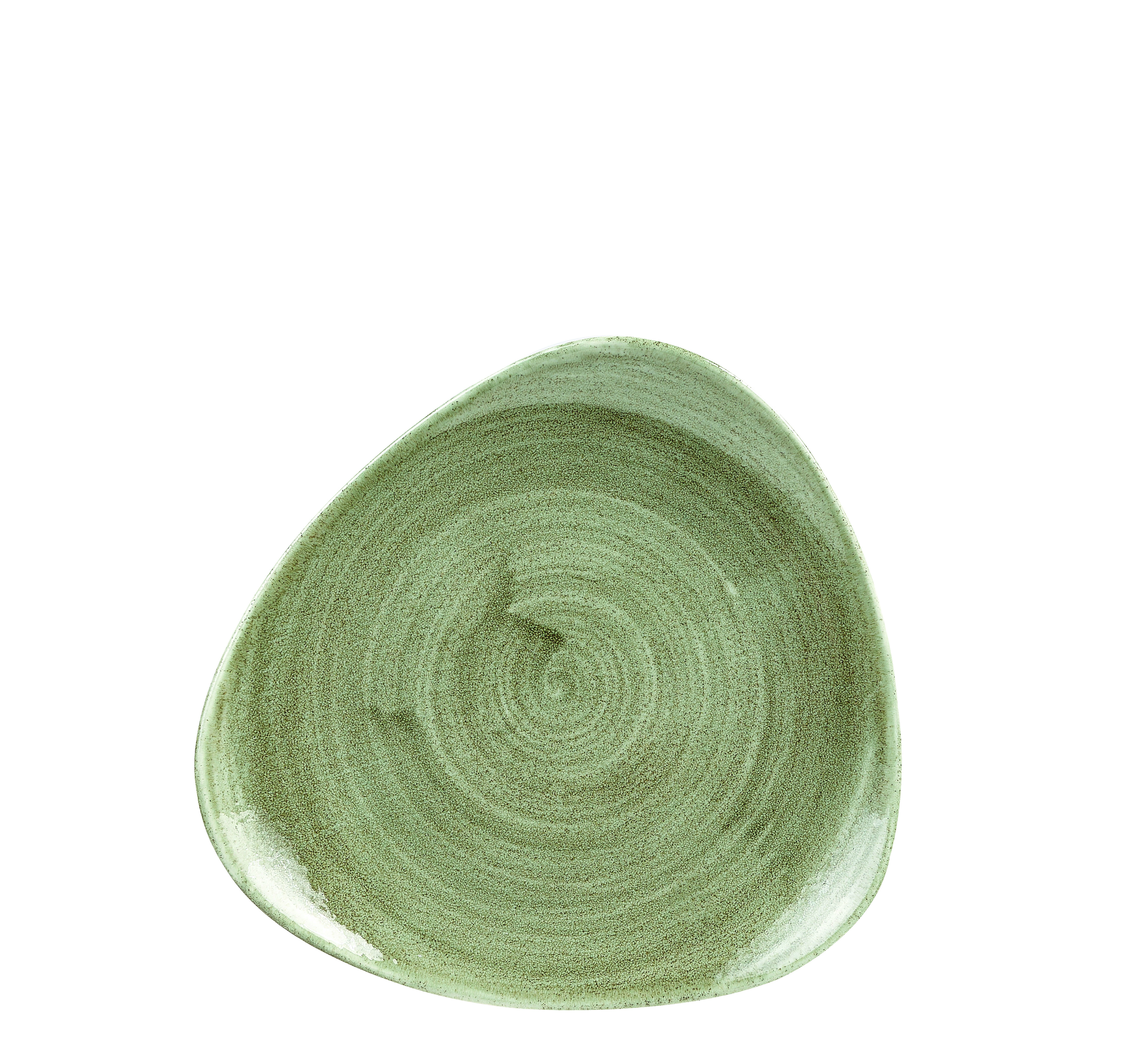 Churchill Stonecast Patina Burnished Green Teller Dreick. 22,9 cm