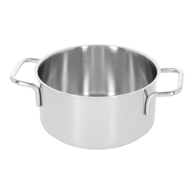 Bratentopf ohne Deckel, 16 cm, rund, 18/10 Edelstahl