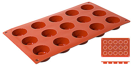 Silikon-Backmatte, PETIT-FOURS mit 15 Formen