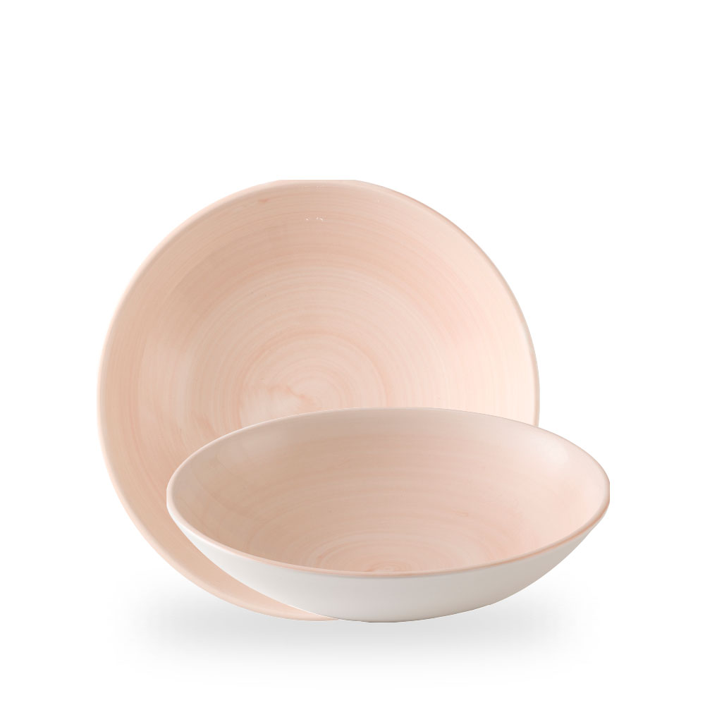 Churchill Stonecast Canvas Coral Schale Tief Coup 24,8 cm