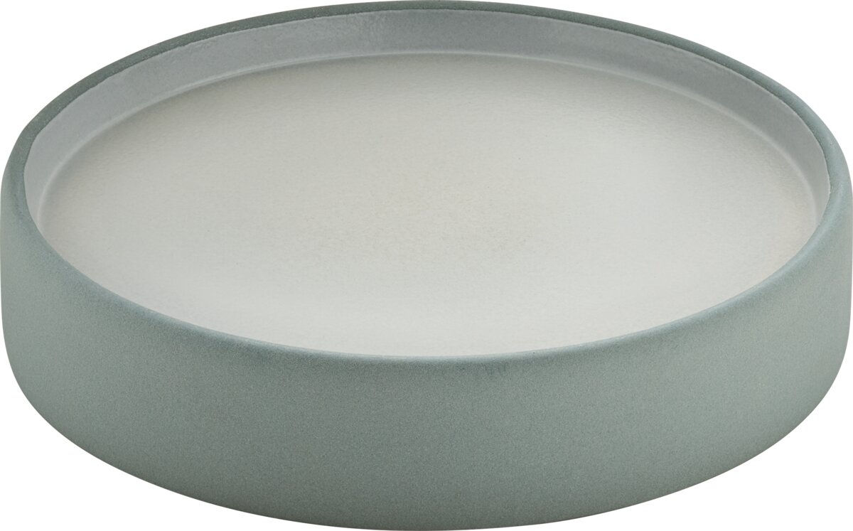 2in1 Grau-Weiß - Teller flach, tief rund, 21 cm