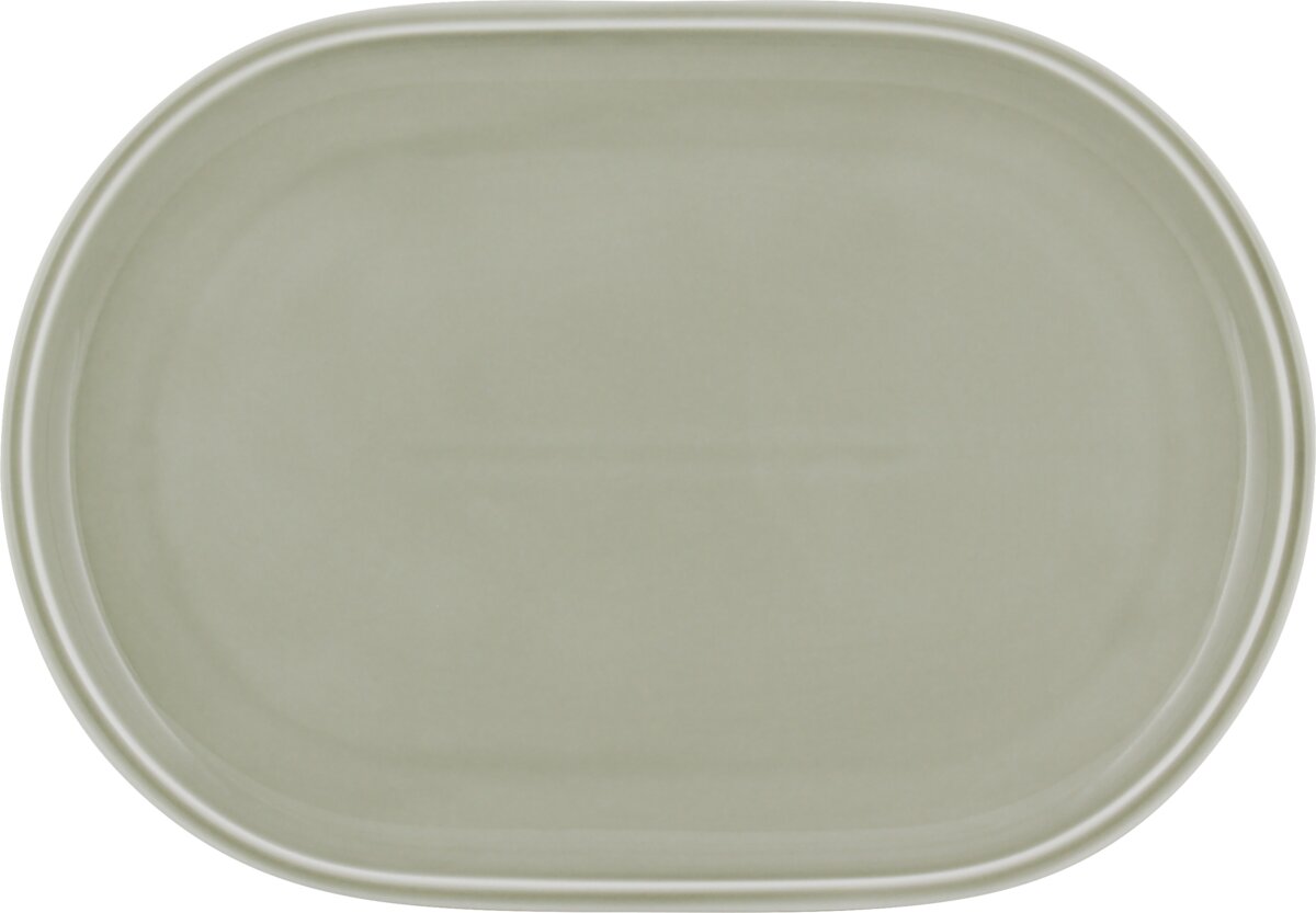 Shiro Glaze Steam - Platte oval coup, 30 x 19 cm