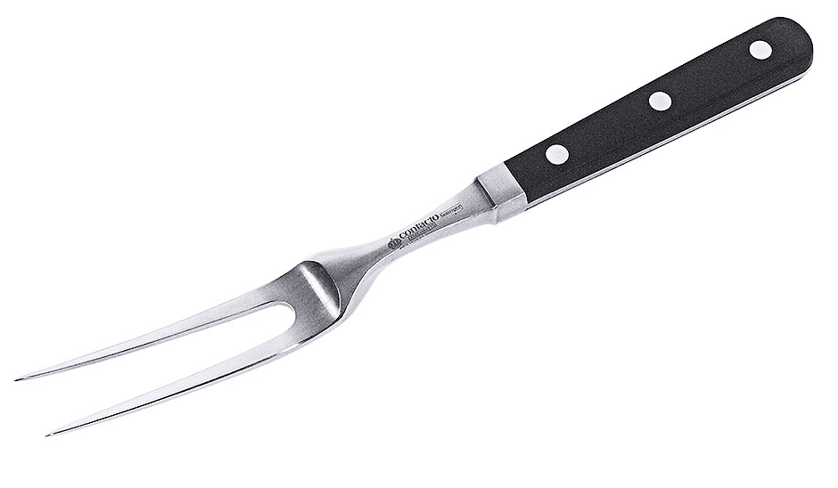 Fleischgabel Zinkenlänge 9 cm, gebogen, 28 cm