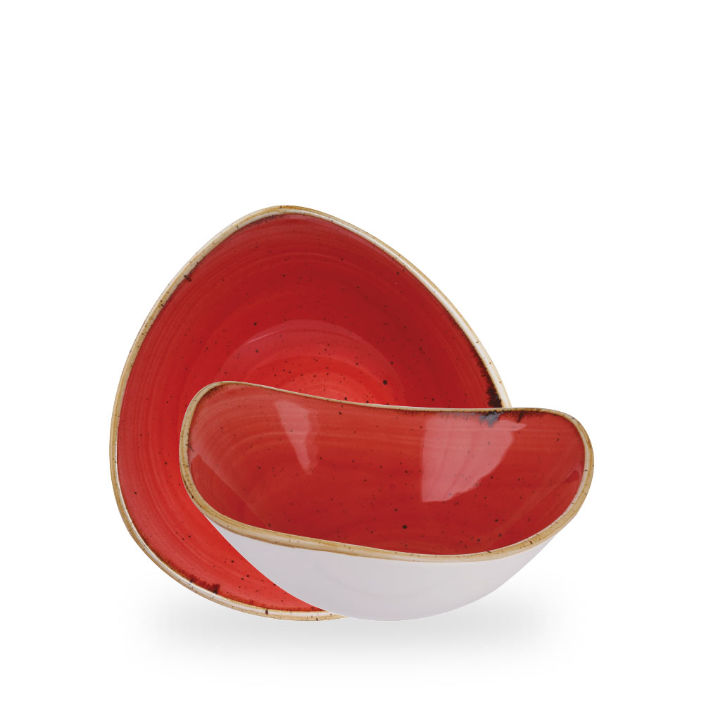 Churchill Stonecast Berry Red Bowl Dreieck.23,5 cm, 60Cl