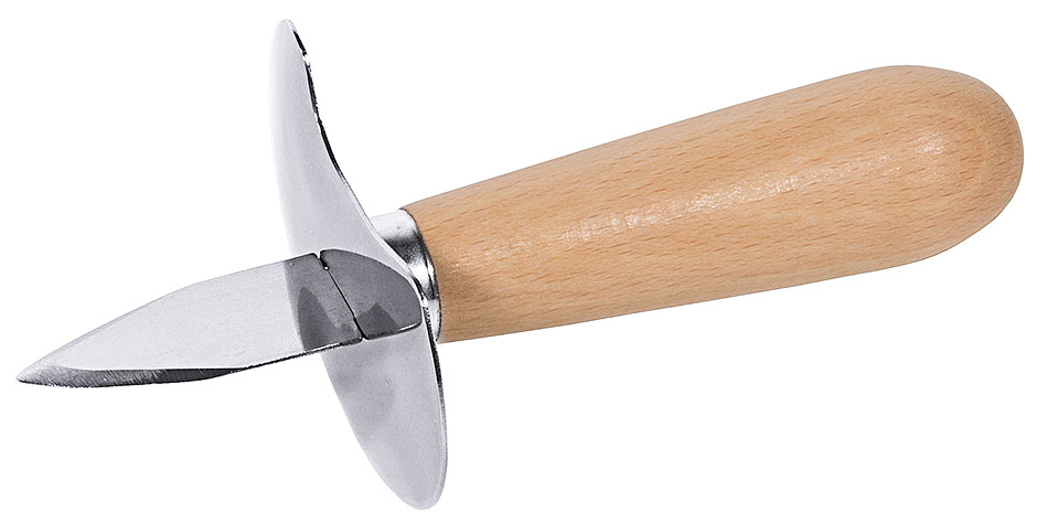 Austernbrecher mit Fingerschutz,  Klingenlänge 4,5 cm