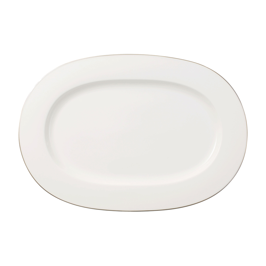 Anmut Platinum - Platte oval 424 x 294 x 43 mm