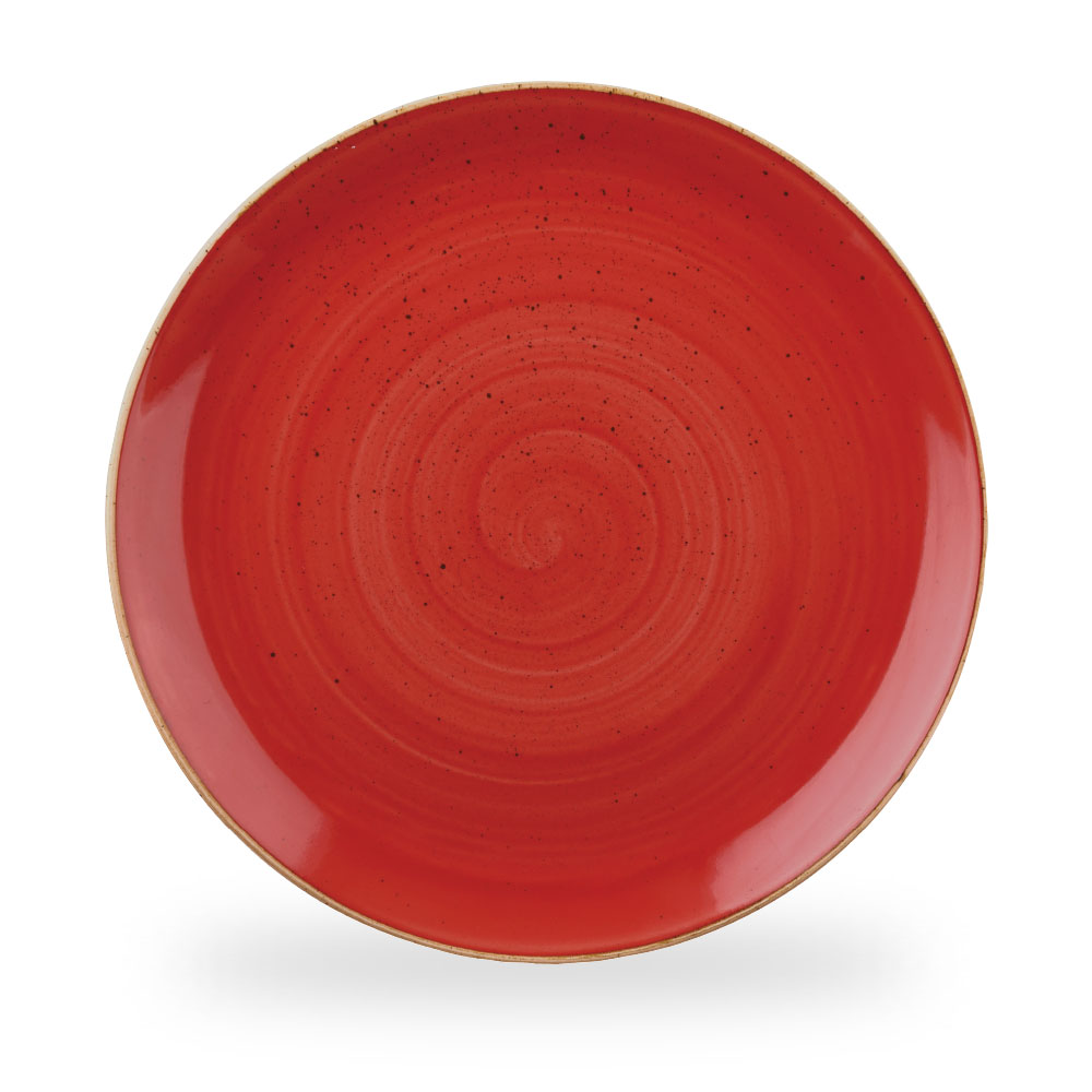 Churchill Stonecast Berry Red Teller Flach Coup 32,4 cm