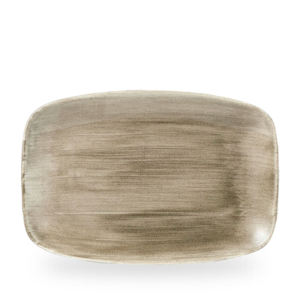 Churchill Stonecast Patina Antique Taupe Platte Rechteckig 34,4 x 23,4 cm