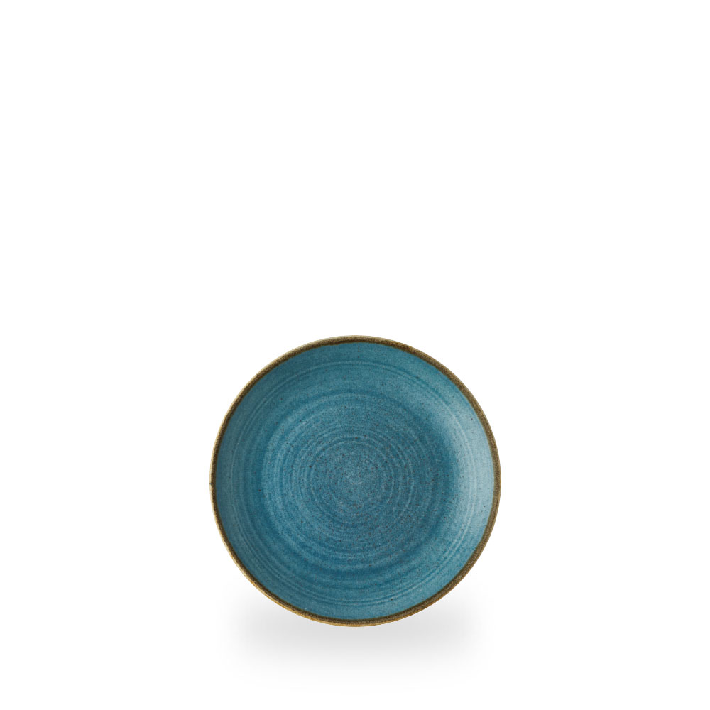 Churchill Stonecast Raw Teal Teller Flach Coup 16,6 cm