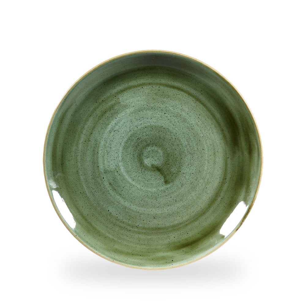Churchill Stonecast Samphire Green Teller Flach Coup 28,8 cm