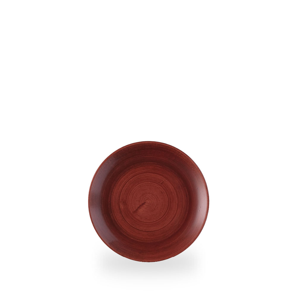 Churchill Stonecast Patina Rust Red Teller Flach Coup 16.5 cm