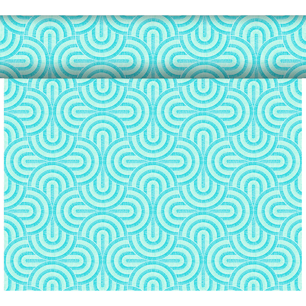 Dunicel Tete a Tete-Tischläufer - Breeze Mint Blue, 0,40 x 24 m, 20 Abschnitte