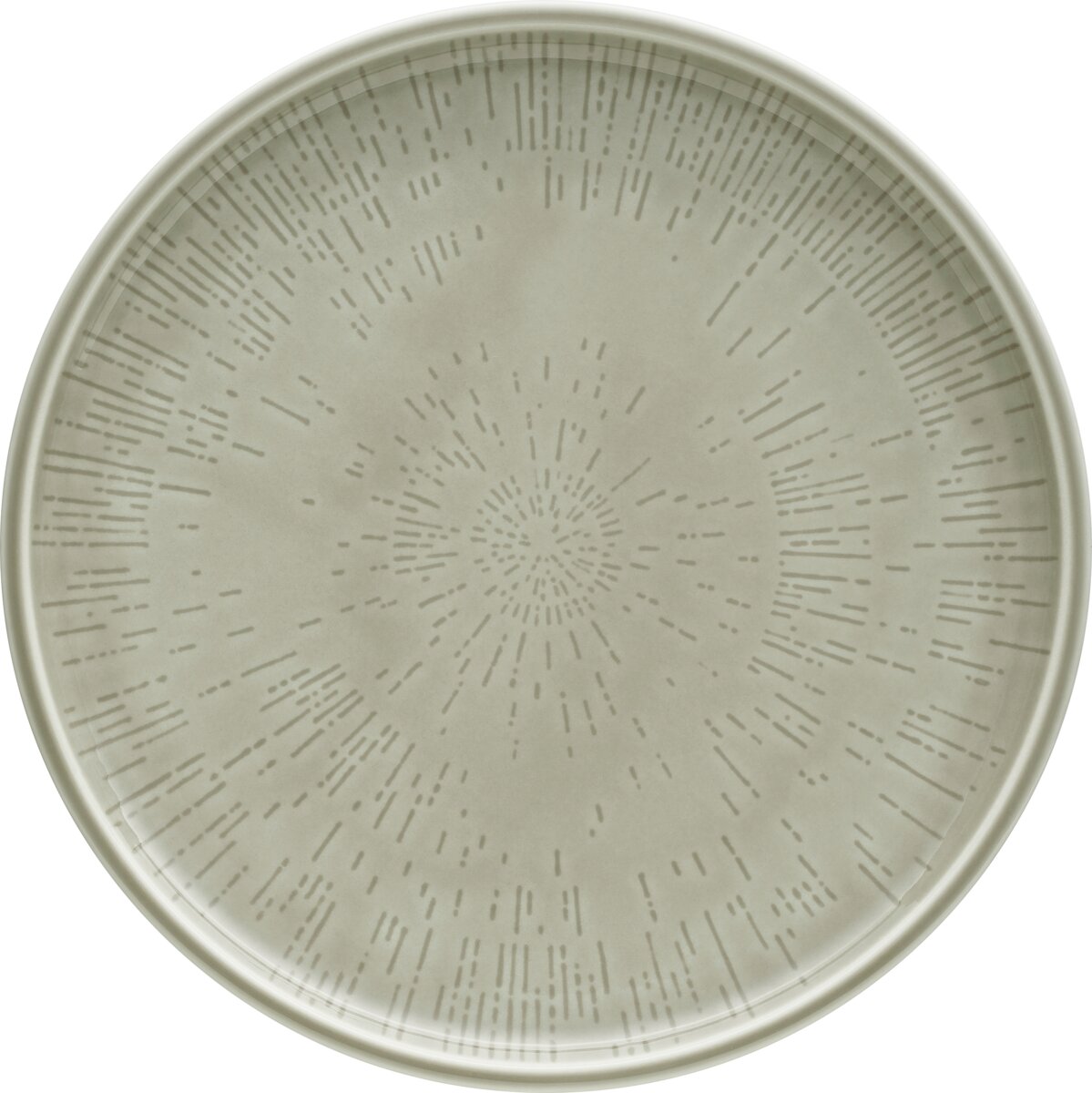 Shiro Glaze Steam - Teller flach rund coup Struktur, 24 cm