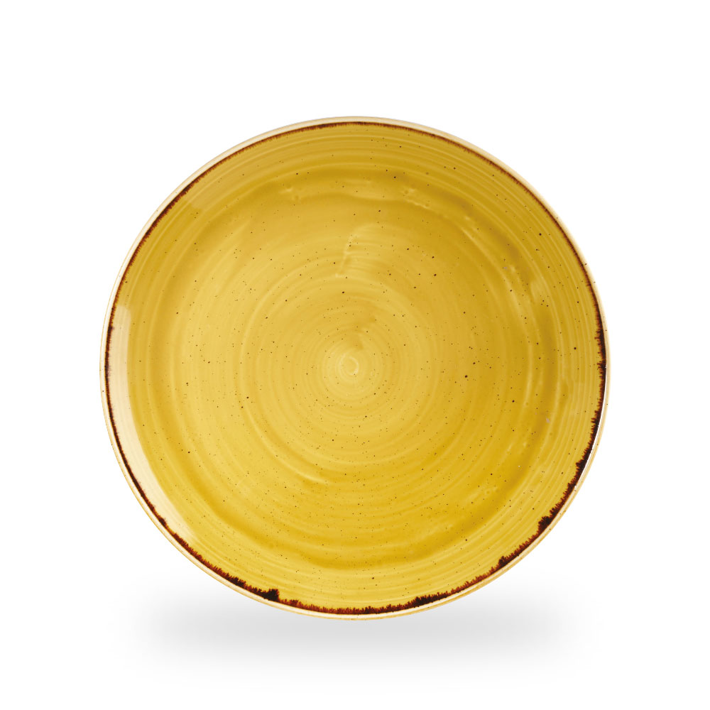 Churchill Stonecast Mustard Teller Flach Coup 28,8 cm