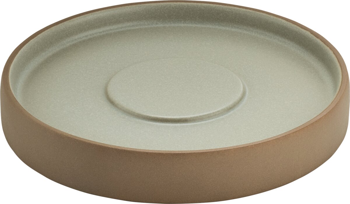 2in1 Beige-Grau - Teller, Untertasse rund, 16 cm