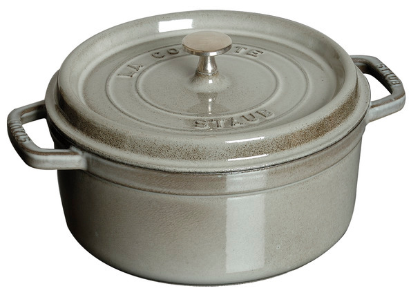 Cocotte, 18 cm, Graphit-Grau, rund, Gusseisen