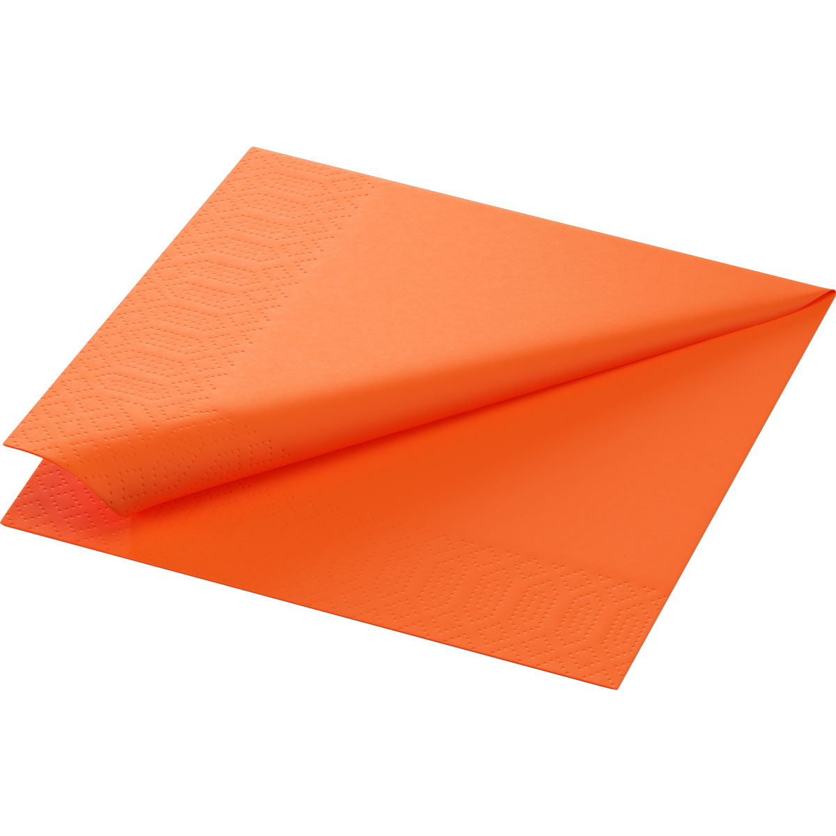 Zelltuchservietten, 33 x 33 cm, 3-lagig 1/4 Falz, sun orange