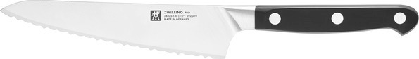 Kochmesser compact, 14 cm mit Wellenschliff, no-color