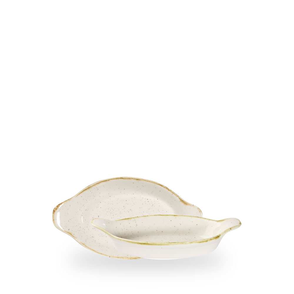 Churchill Stonecast Barley White Pfanne Oval 20.5 x 11.3 cm