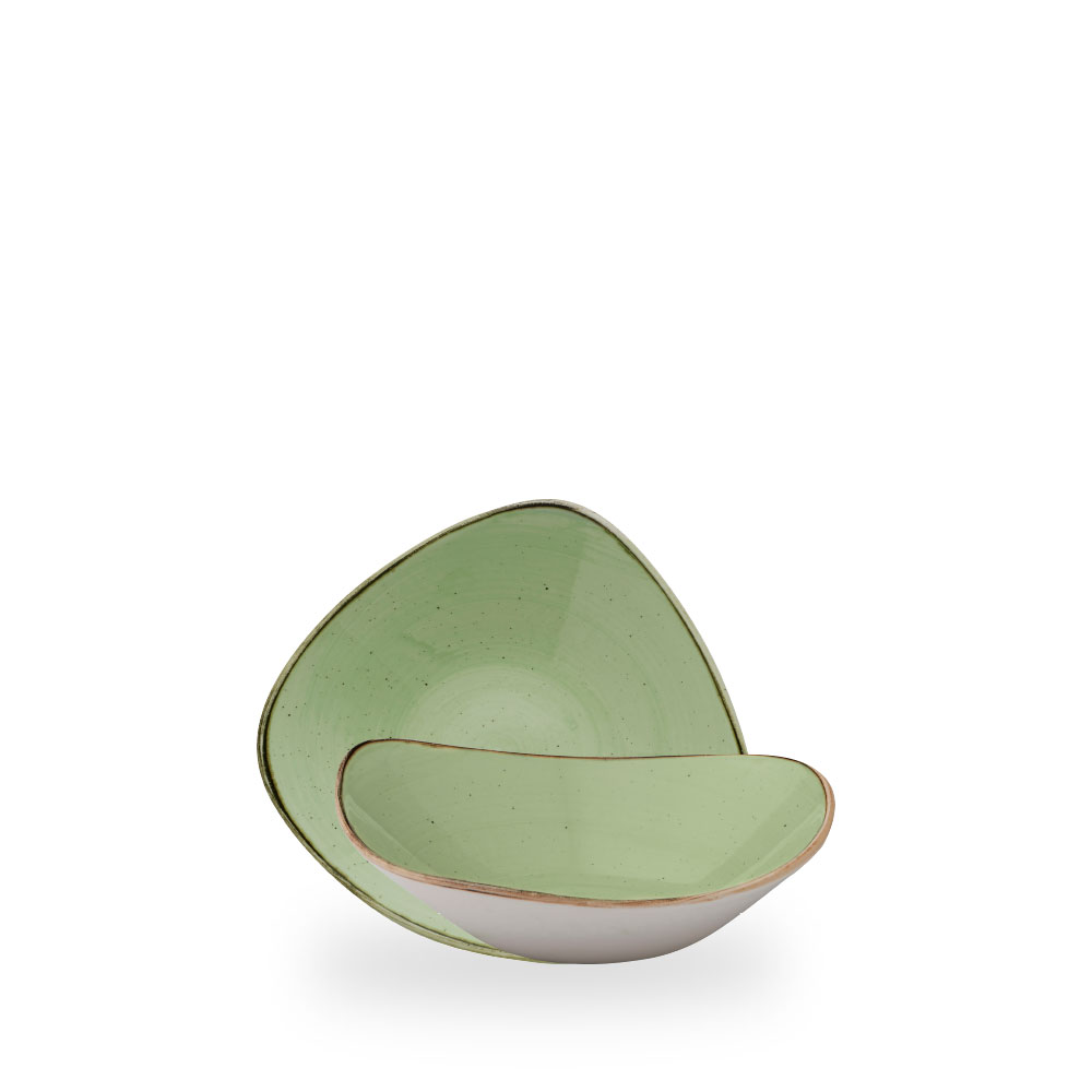 Churchill Stonecast Sage Green Bowl Dreieck 18.5 cm