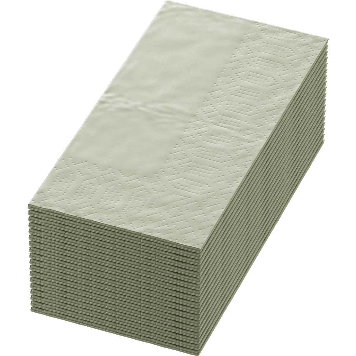 Zelltuchservietten, 33 x 33 cm, 3-lagig 1/8 Buchfalz, pistachio green