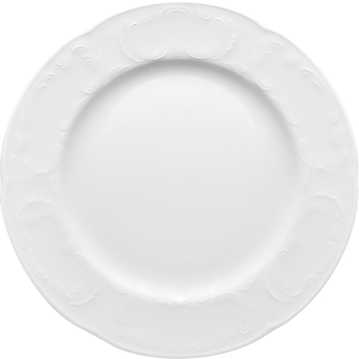 Mozart - Teller flach rund Fahne Relief, 30 cm