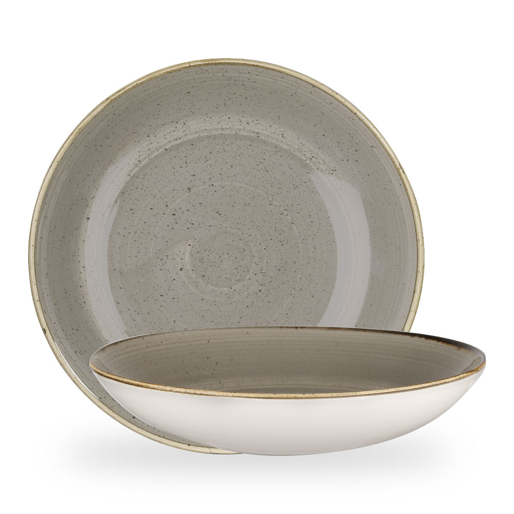 Churchill Stonecast Grey Teller Tief Coup 31 cm